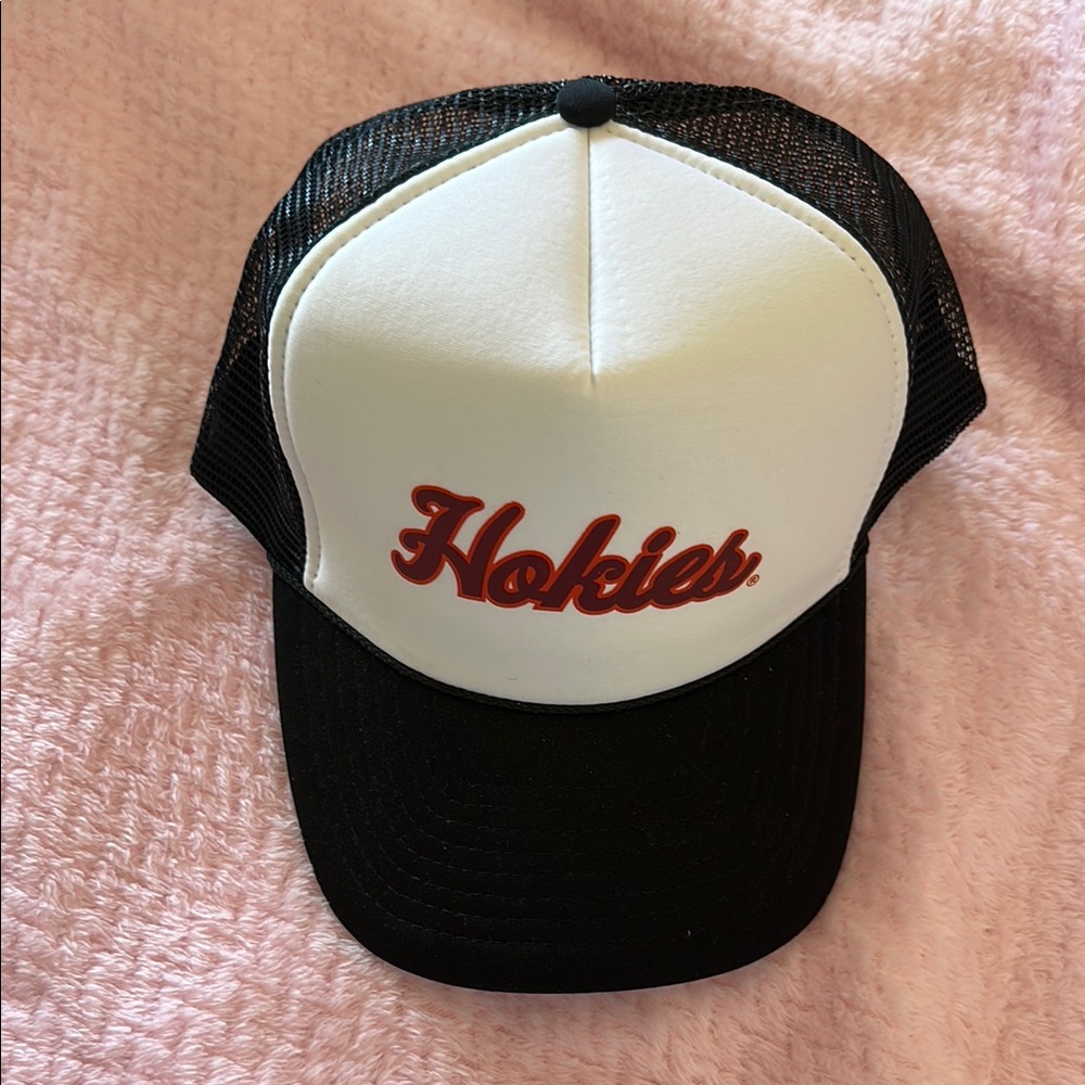 Hokies Trucker Hat in Black and White